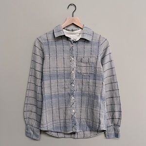 Ace & Jig | Indigo Twist Plaid Button-Down Top